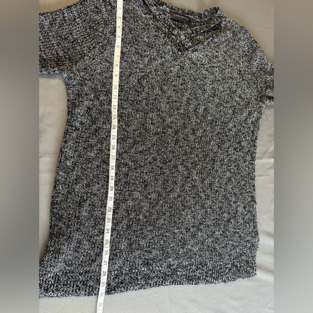 Lane Bryant Charcoal V-Neck Sweater Dress size 22-24 - Picture 4 of 6